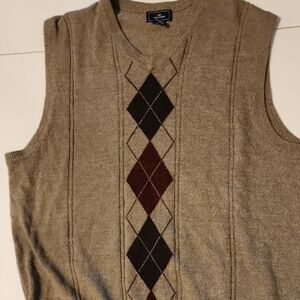 Dockers Tan Argyle Sweater Vest